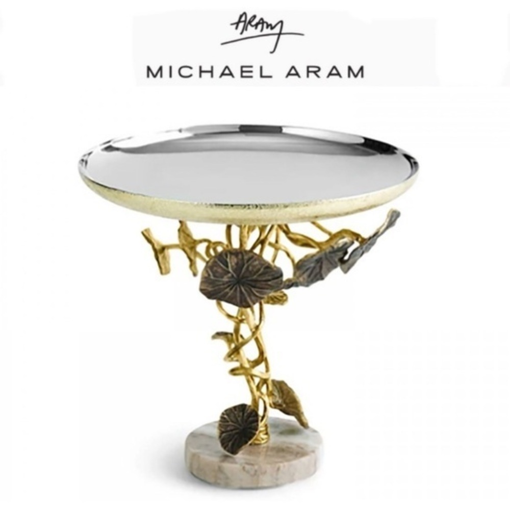 Michael Aram Monet's Garden Golden Sunset Candy Dish 275$ NWT